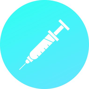 Şırınga simgesinin vektör illüstrasyonu