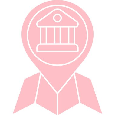 harita konumu simgesi ana hat biçiminde