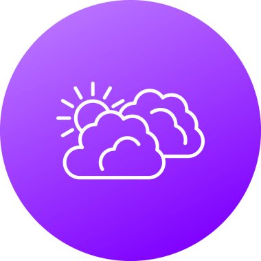 Bulut simgesi vektör illüstrasyonu