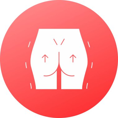 Kadın vücudu. Web simgesi basit illüstrasyon