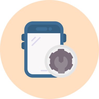 akıllı telefon simgesi vektör illüstrasyonu