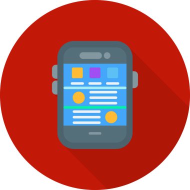 - Telefon. Web simgesi basit illüstrasyon