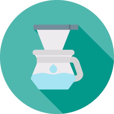 Kahve Yapıcı simgesi vektör illüstrasyon tasarımı