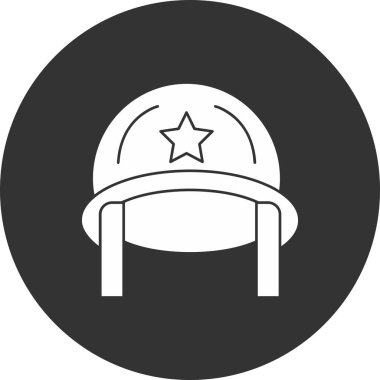 Şapka simgesi vektör illüstrasyonu