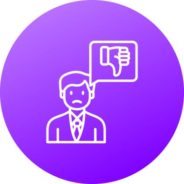 İş adamı simgesi vektör illüstrasyonu