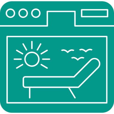 Modern bir simgenin vektör illüstrasyonu