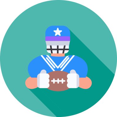 ragbi futbol ikonu vektör illüstrasyonu