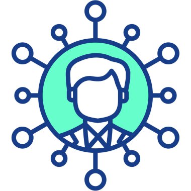 avatar. Web simgesi basit illüstrasyon