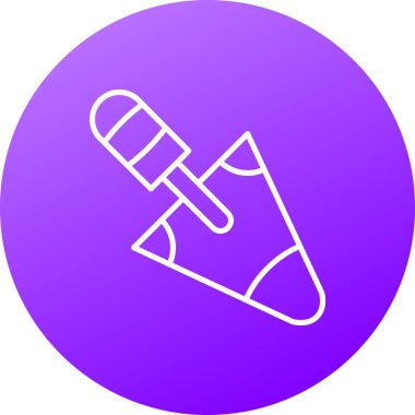 beyaz arkaplanda izole edilmiş çizgi kalem simgesi. Okul ve ofis aletleri okul üzerinden çizim yapıyor. Renkli taslak konsepti. vektör illüstrasyonu