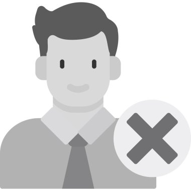 İş adamı simgesi vektör illüstrasyonu