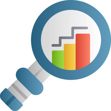 Analiz grafik vektör simgesi