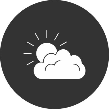 bulut simgesi, vektör illüstrasyonu