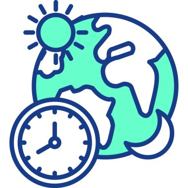 küresel küresel dünya renk simgesi