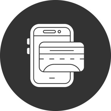 cep telefonu simgesi. Web için cep telefonu vektör simgesinin basit illüstrasyonu