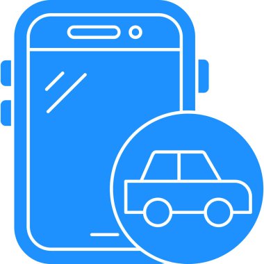 araba simgesi vektör illüstrasyonu