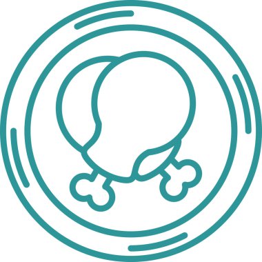 Bir kadın simgesinin vektör illüstrasyonu