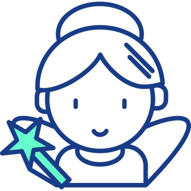 Sihirli değnek. Basit resimleme