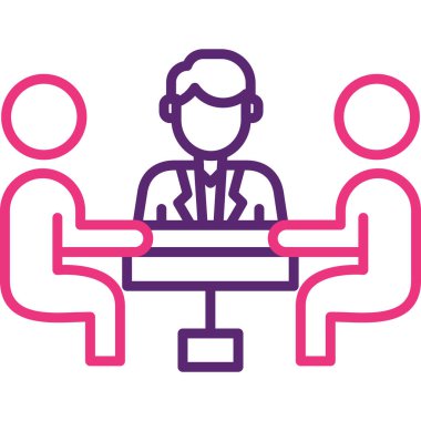 İş simgesinin vektör illüstrasyonu