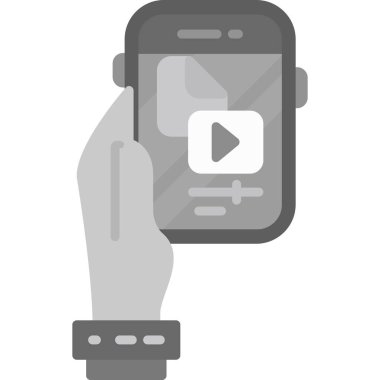 el ele tutuşan akıllı saat vektör illüstrasyon tasarımı