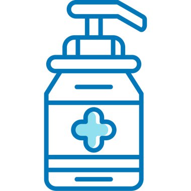 şişe dağıtıcı ikonu. Web için sıvı dağıtıcı vektör simgelerinin özet çizimi