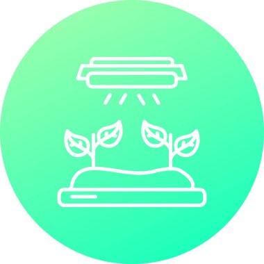 güzel ve yeşil çizgi vektör simgesi