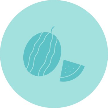 Bir karpuzun vektör çizimi