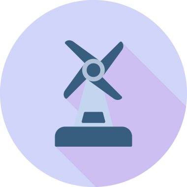 Yel değirmeni modern ikon vektör çizimi