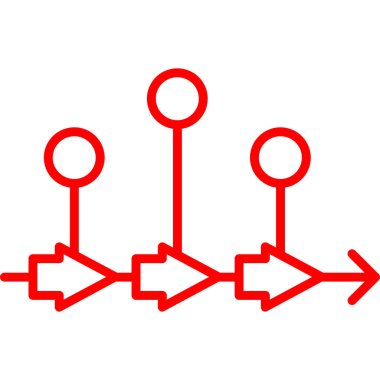 linkler düz vektör simgesi
