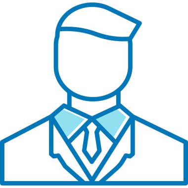 İş adamı simgesi vektör illüstrasyonu