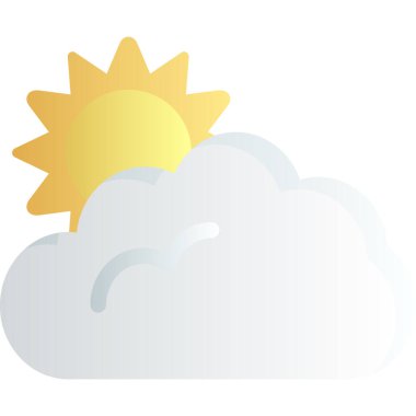 hava durumu web simgesi, basit vektör tasarımı