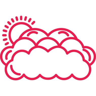 Bulut. Web simgesi basit tasarım