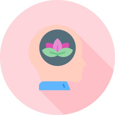 İnsan beyni. Basit illüstrasyon