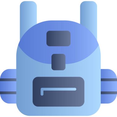 Robot ikonu, vektör illüstrasyonu. düz tasarım biçimi