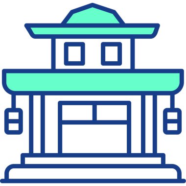 Bina. Web simgesi basit tasarım