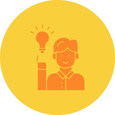 Fikir simgesi vektör illüstrasyonu