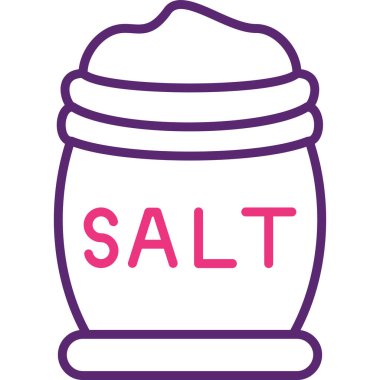 tuz modern simgesi, vektör illüstrasyonu