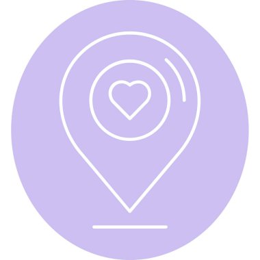 harita konumu pin basit illüstrasyon, taslak simge, vektör, düz, düzenlenebilir