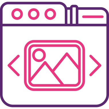 Kamera. Web simgesi basit illüstrasyon