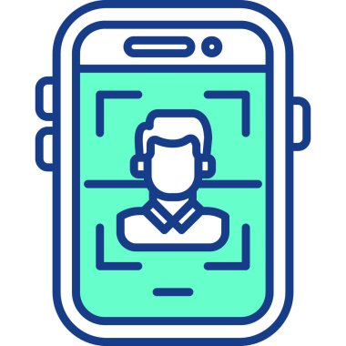 Cep telefonu. Web simgesi basit illüstrasyon