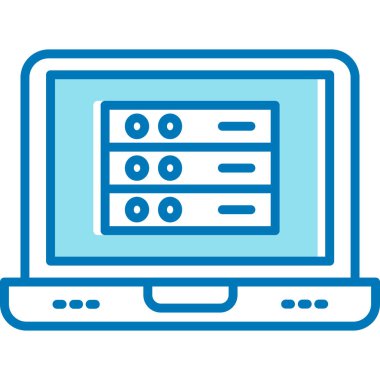 Bilgisayar simgesi. Basit resimleme