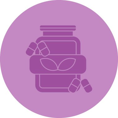 İlaç. Web simgesi basit illüstrasyon