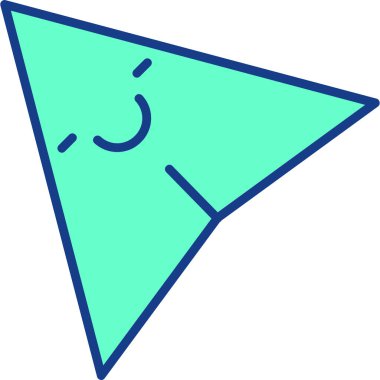 Üçgen. Web simgesi basit illüstrasyon