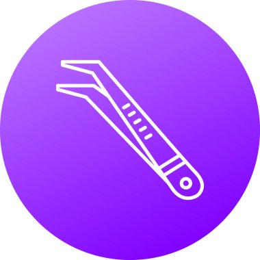 Çizgi çapraz tornavida ve anahtar simgesi beyaz arkaplanda izole edildi. servis aracı sembolü. Renkli taslak konsepti. vektör