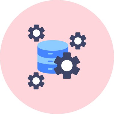 Beyaz arkaplandaki veritabanı vektör çizimi. Birinci kalite semboller. kavram ve grafik tasarımı için vektör simgesi.