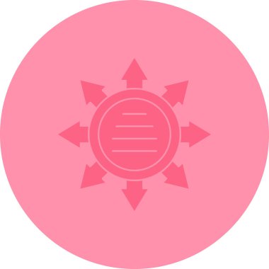 compass modern icon, vector illustration