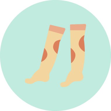 çoraplar düz vektör simgesi