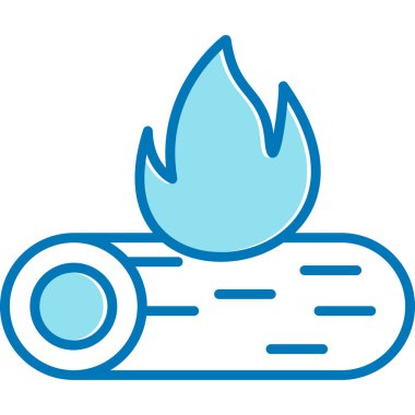 Yangın. Web simgesi basit illüstrasyon