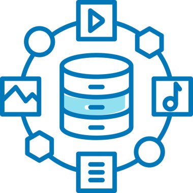 veri analizi. Web simgesi vektör illüstrasyonu