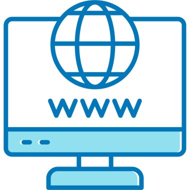 Web simgesi tasarımı, vektör illüstrasyonu