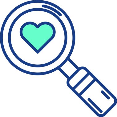 Kalp. Web simgesi basit illüstrasyon